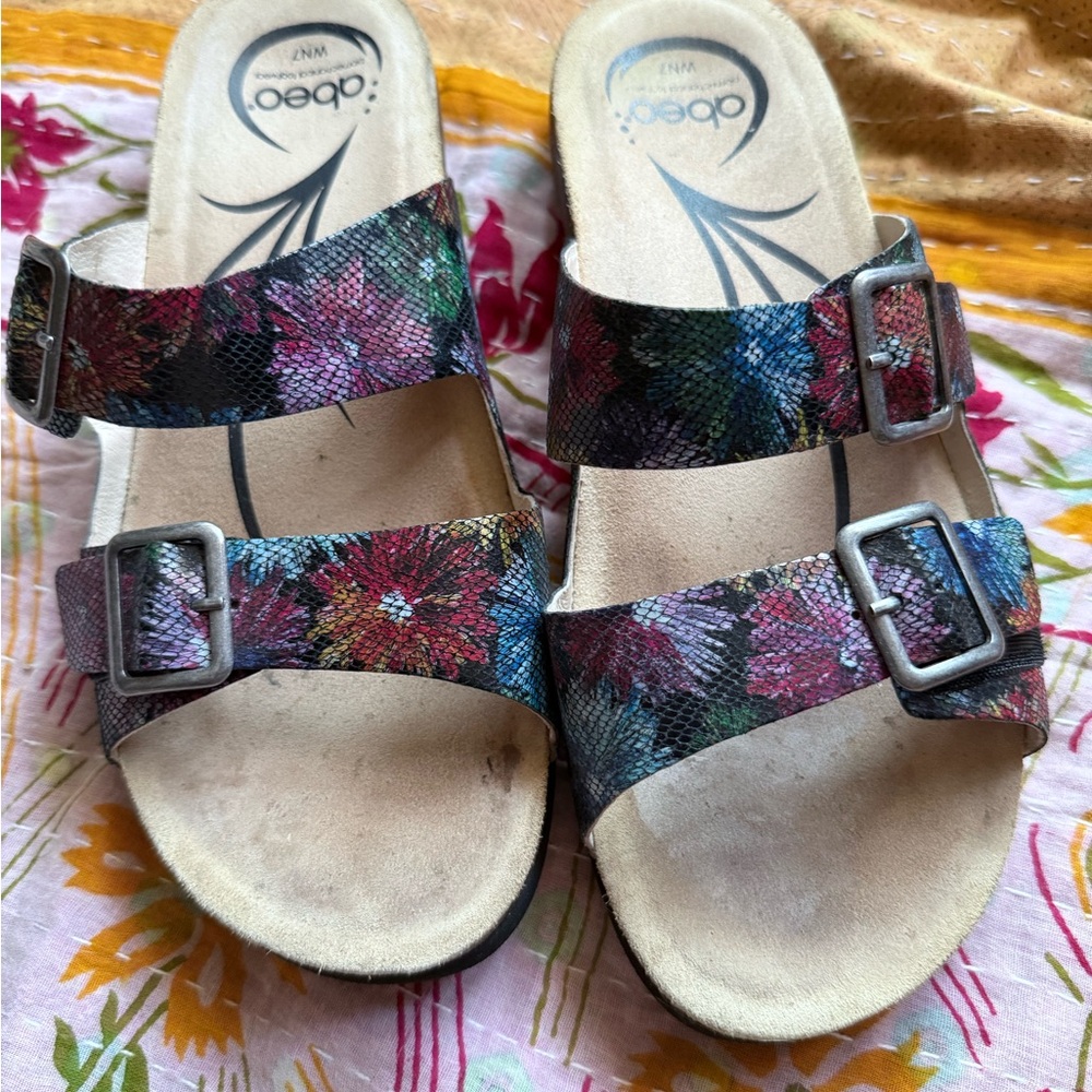 Abeo Multicolor Blythe Floral Sandals size 7